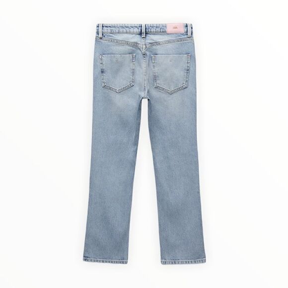 ZARA | Blue | Z1975 HI-RISE SLIM FIT JEANS - Picture 3 of 11